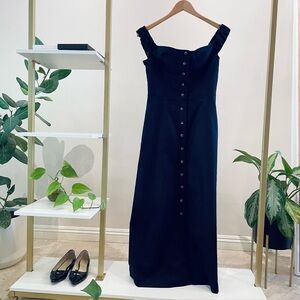 Favorite Daughter Navy The Lovesick Dress Off-the-Shoulder